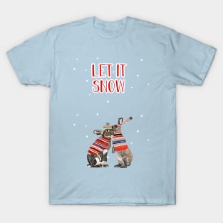 Let it snow bunnies T-Shirt